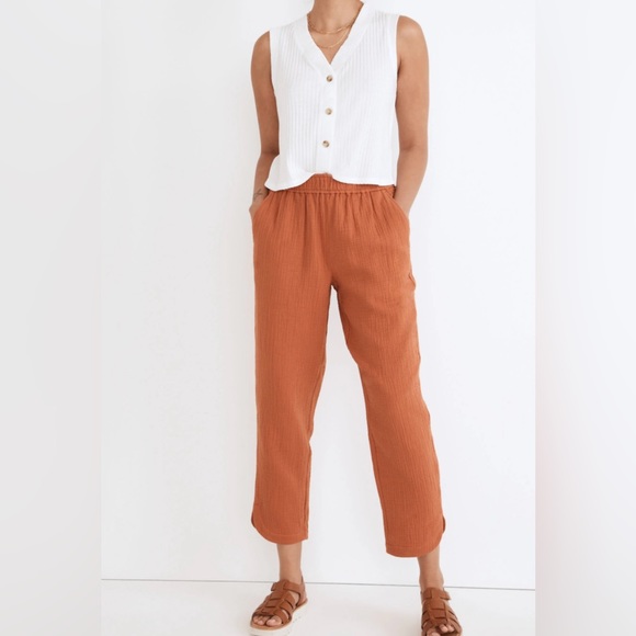 Madewell Pants - Madewell Lightspun Pull-on High Rise Tapered Pants